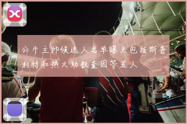 公牛主帅候选人名单曝光包括斯普利特和热火助教奎因等五人